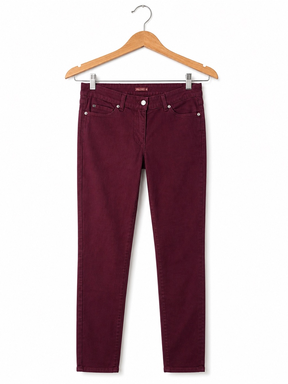 J McLaughlin Wine Red Stretch Skinny Jeans Women’s Size 6 Smart Casual Classic